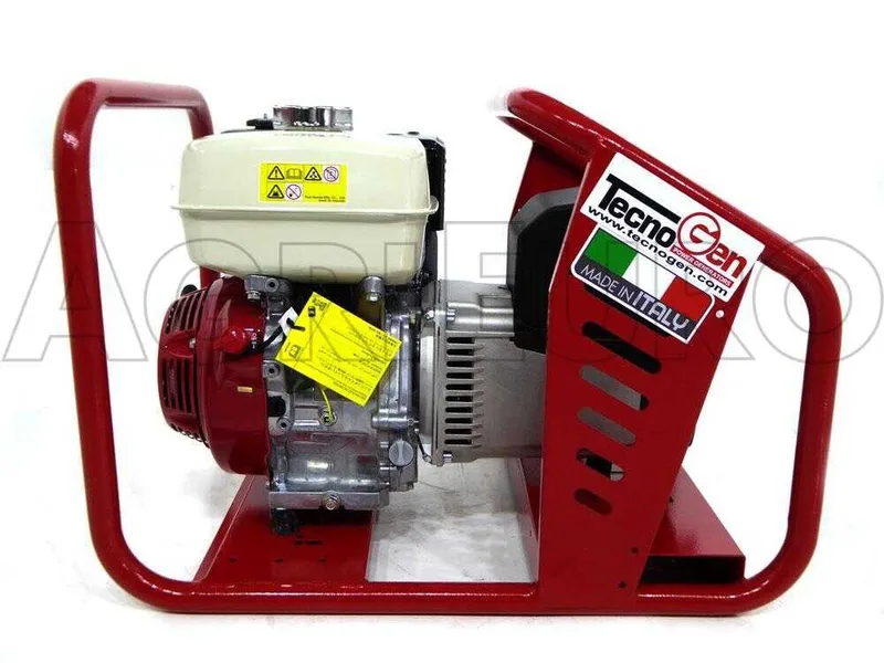 TecnoGen H5000 AVR - Groupe électrogène 3.6 KW monophasé - Honda GX 270 - Alternateur italien