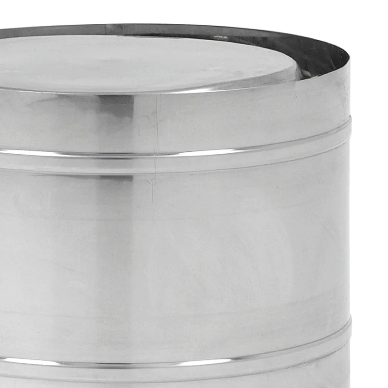 Opsinox conduit de cheminée en acier inoxydable 250 mm avec dispositif de sortie pour vents descendants forts KAW