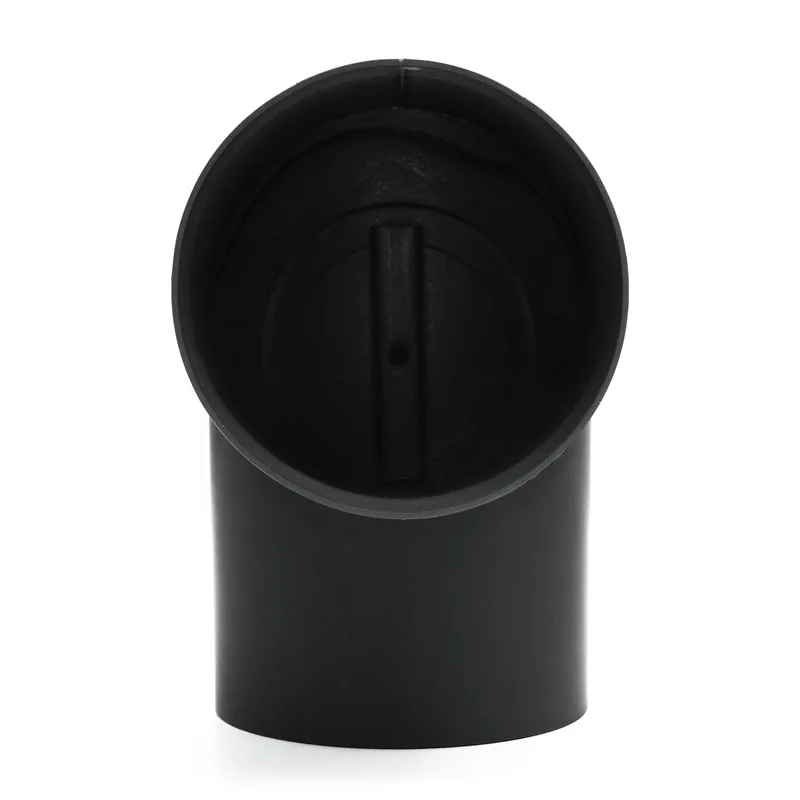 Raik Basic coude de tuyau de fumée 150mm noir 90° – 2 pièces avec porte poli pour tuyau de fumée / conduit de fumée
