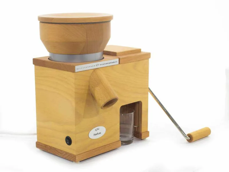 Komo Fidifloc 21 850g - Moulin à farine et floconneuse - Moteur de 250W