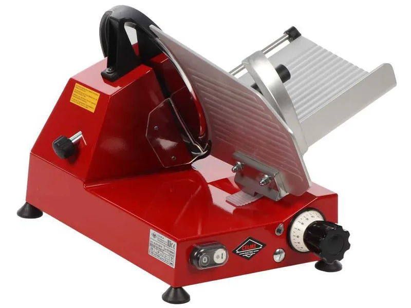 Celme ALFA 250 Rossa -Trancheuse à jambon avec lame en acier 250 mm