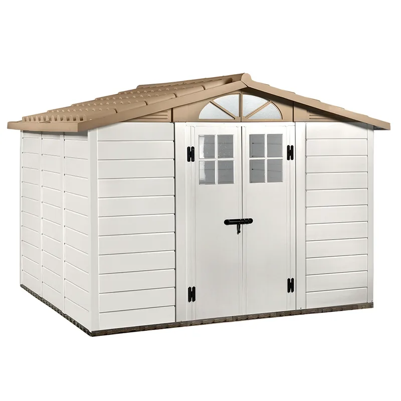Garofalo Tuscany Evo 280 - Abri de jardin - Avec fenêtres et porte à double battant - 282,5 x 242,5 x 225 cm