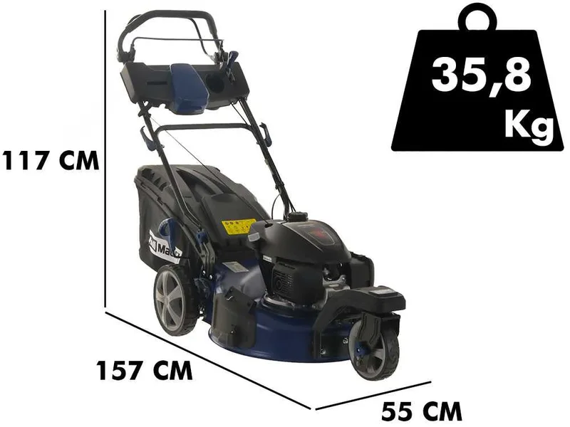 BullMach CERBERO 53 H - Tondeuse à gazon tractée thermique - Moteur Honda GCVx200