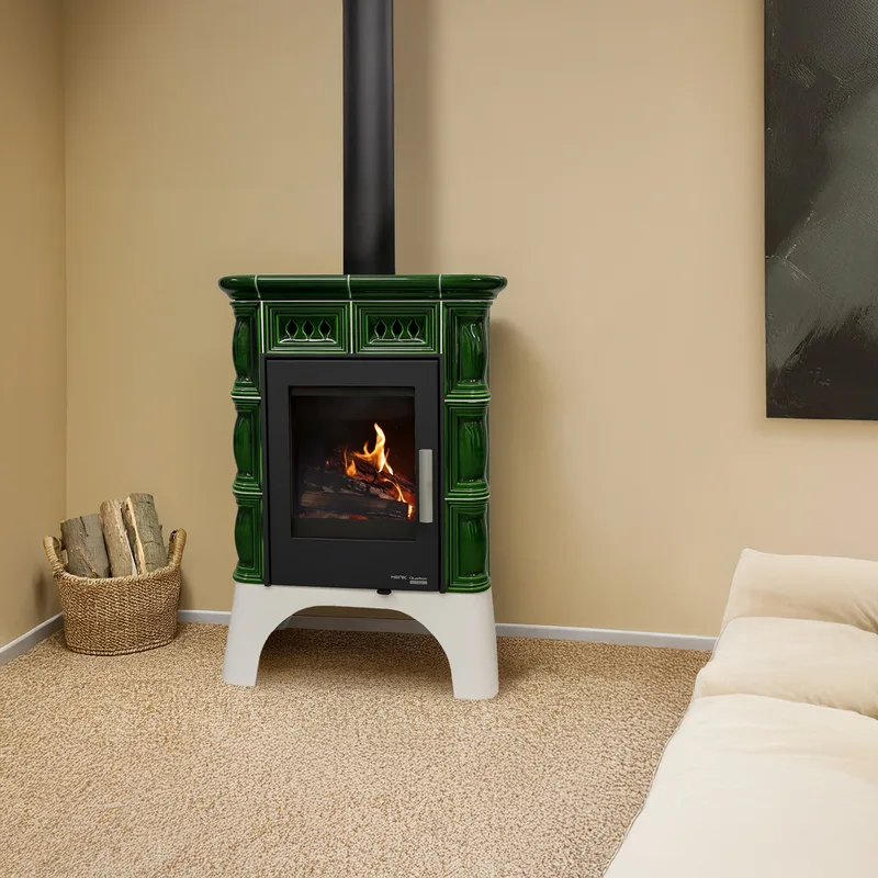 Haas+Sohn TREVISO III 246.37 poêle à bois perl-noir/vert