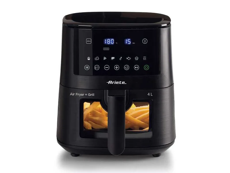 Ariete 4633 Noir - Friteuse à air chaud 4L - Écran tactile