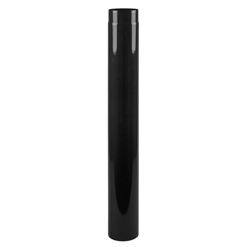 Tuyau de fumée / Tuyau de poêle émaillé 150 mm - 1000 mm noir