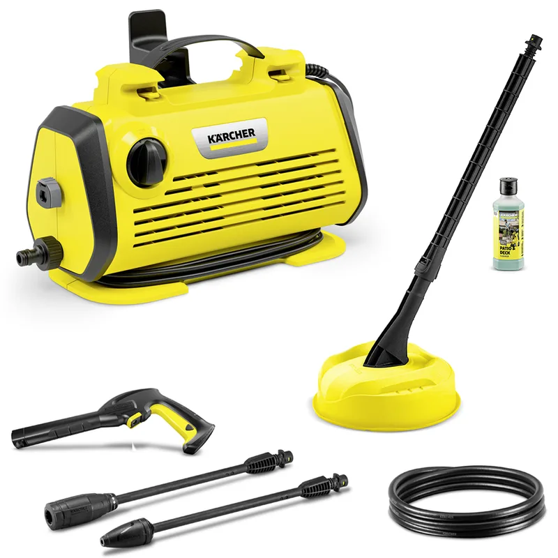Karcher K3 Horizontal Plus Home - Nettoyeur haute pression portable à eau froide - 120 bar - 380 l/h