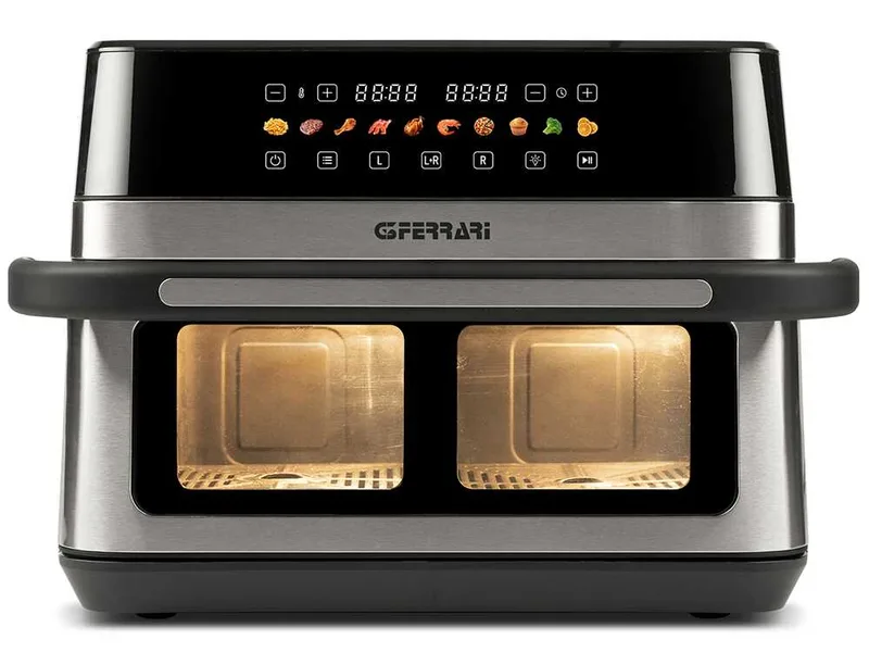 G3 Ferrari Friggisano 6+6 - Friteuse à air chaud 12 L avec double bac