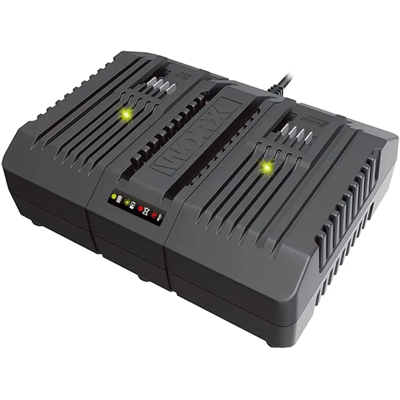 Chargeur de batterie double et rapide WORX 20V - 2 + 2Ah