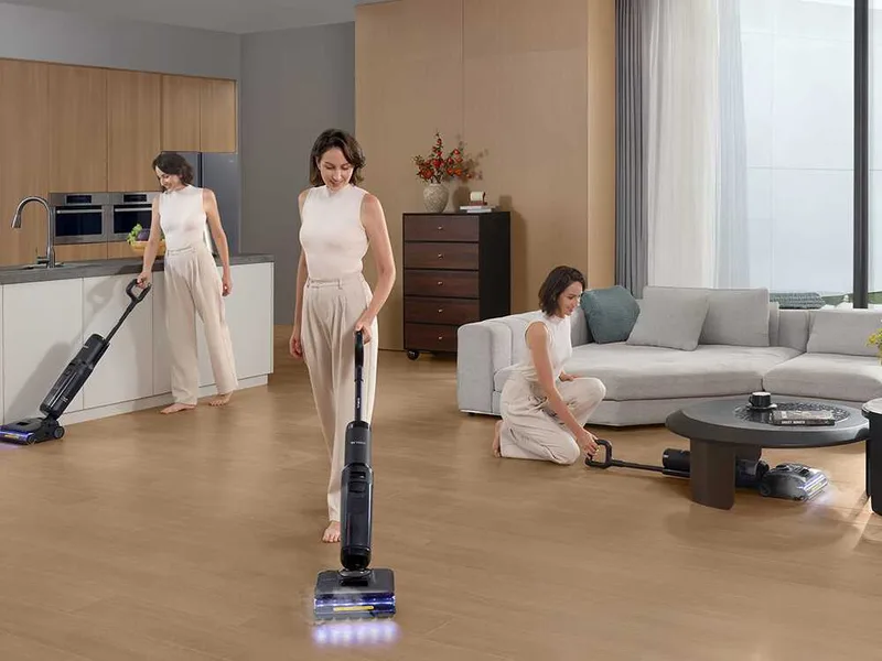 Tineco Floor One S7 Stretch Steam Plus - Aspirateur balai vapeur pour sols - 3 en 1 : nettoie, aspire et vaporise