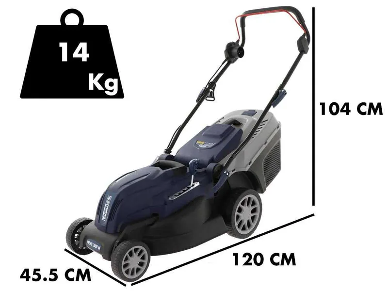 BullMach PELEO 2000 M - Tondeuse à gazon électrique - 2000W - Coupe de 42 cm