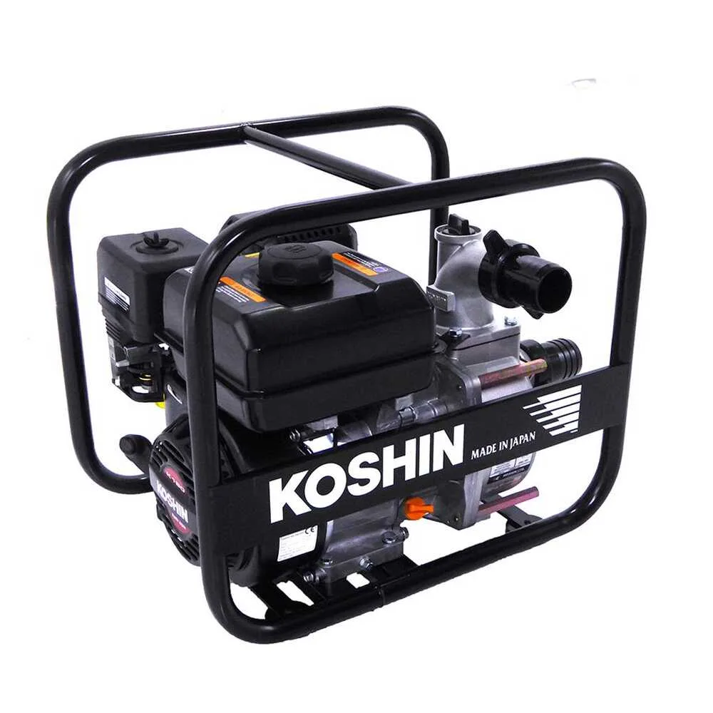 Motopompe thermique Koshin STV-50X pour eaux semi-chargées avec raccords de 50 mm
