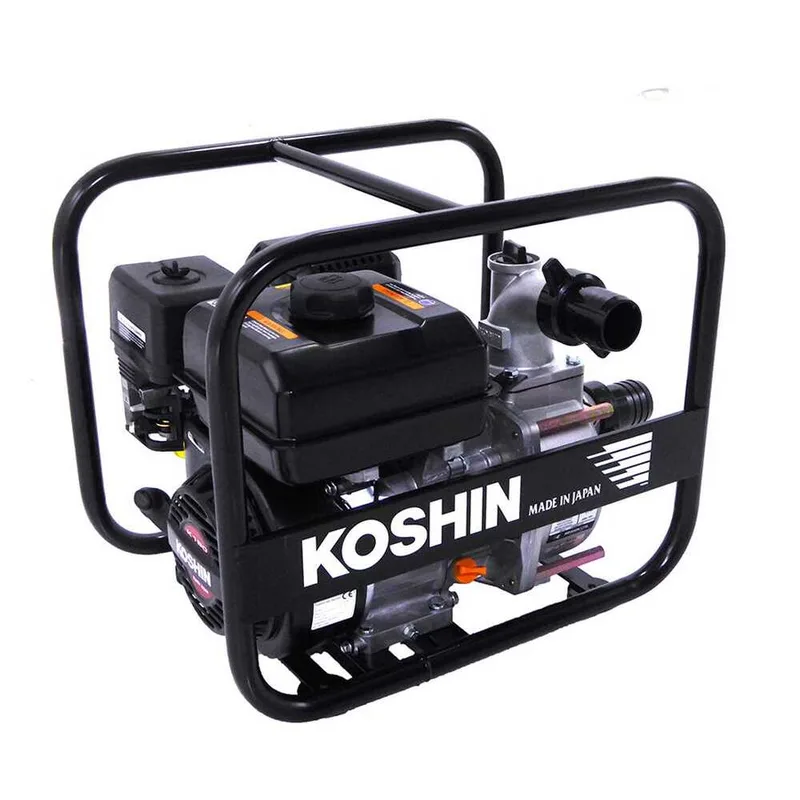 Motopompe thermique Koshin STV-50X pour eaux semi-chargées avec raccords de 50 mm