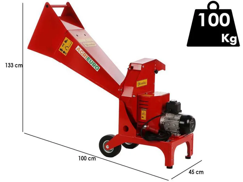Top Line BIONDA - Broyeur de branches électrique - Moteur Triphasé