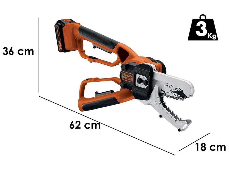 Élagueuse sur batterie Black&Decker Alligator GKC1000L - Batterie 18V 2Ah