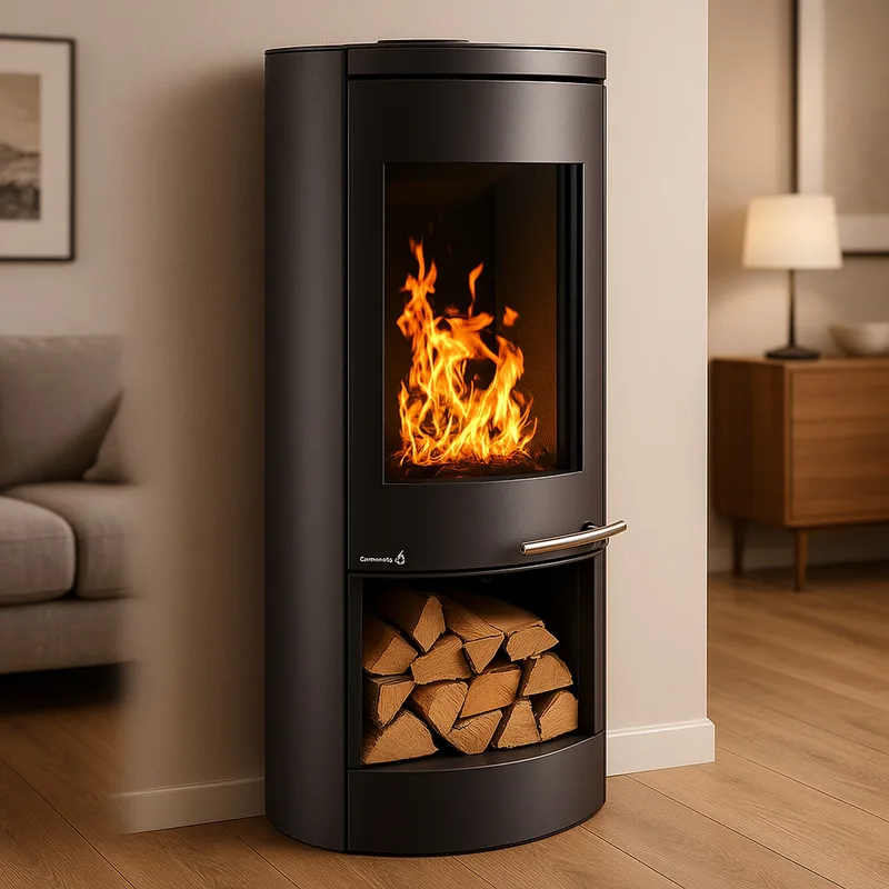 Wamsler poêle à bois « Motho » acier noir/gris