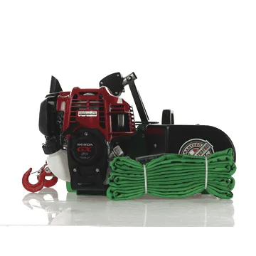 Docma VF155 auto-4 GX50 ultralight - Treuil forestier moteur Honda - corde en dyneema Ø 5mm de 80m