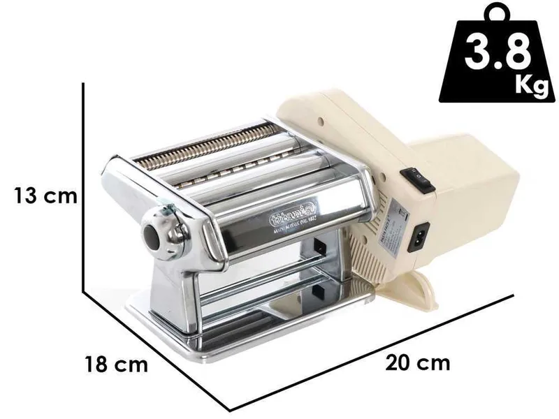 Imperia Titania New Electric iPasta Beige - Laminoir - Machine à pâtes électrique en INOX 80W