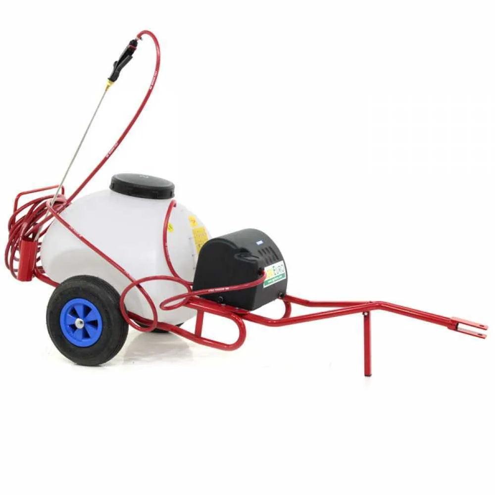 Pulvérisateur sur chariot à batterie 12V de 70 L - Pompe de pulvérisation électrique avec attelage