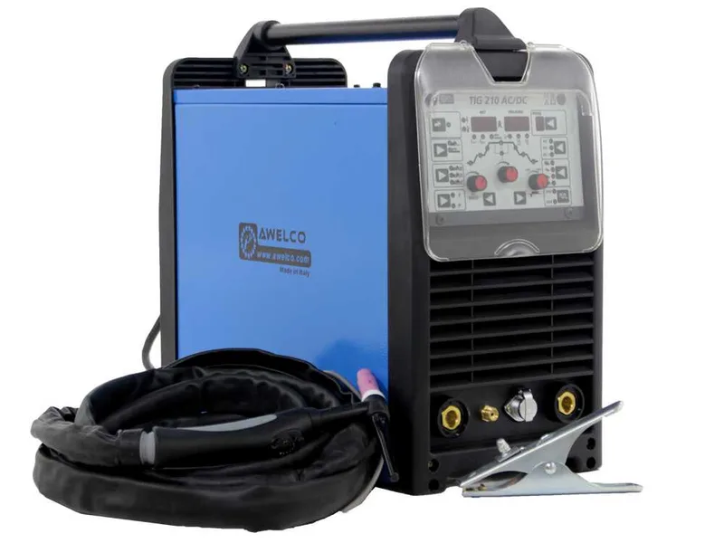 Poste à souder inverter Awelco tig 210 ac/dc - 210A max - monophasé - courant ac/dc - kit