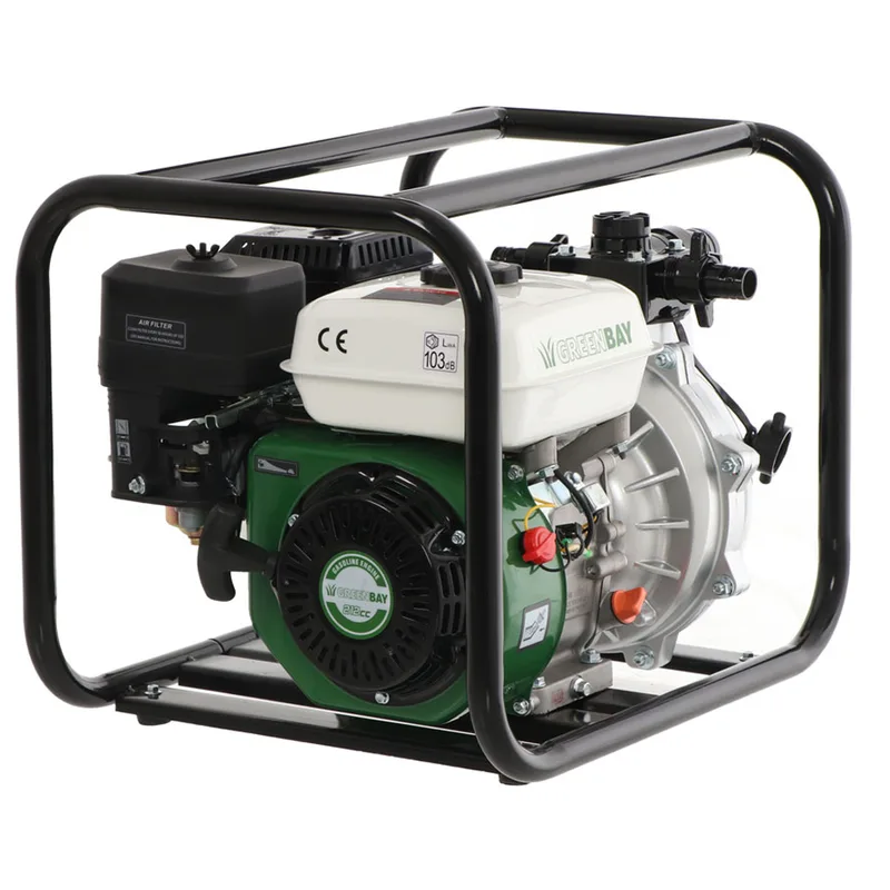 Motopompe thermique Greenbay GB-HPWP 40 - Hauteur d'élévation importante - avec raccords de 40/25/25 mm