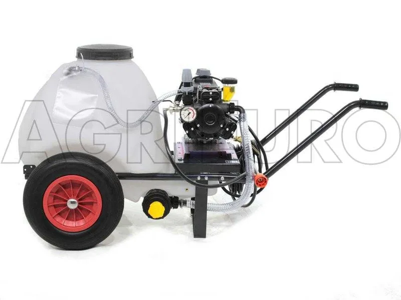 Groupe motopompe de pulvérisation Comet APS 31 - moteur monophasé et chariot avec cuve 120 l