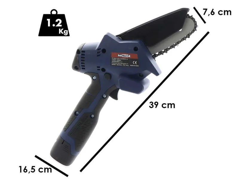 Élagueuse sur batterie BullMach Kairos 10 - 2 batteries 16V 2Ah