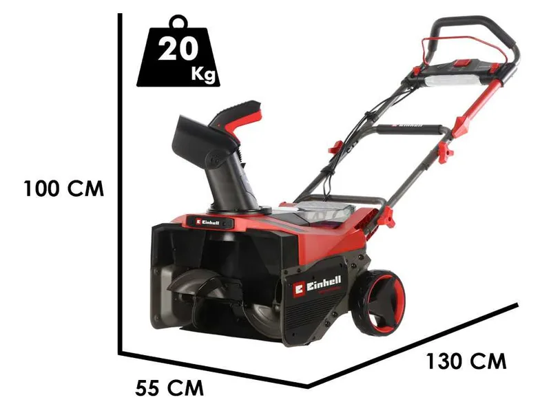 Einhell GP-ST 36/53 Li E BL - Fraise à neige à batterie - 36 V - 2 x 18 V 4 Ah