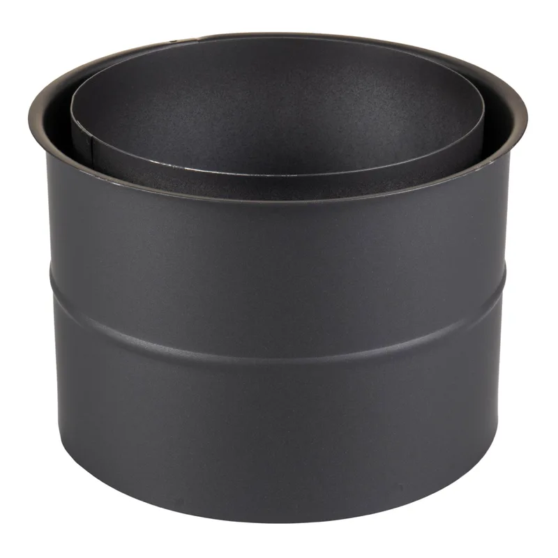 Raik Basic Doublure de paroi double 150mm noir pour tuyau de fumée / conduit de fumée