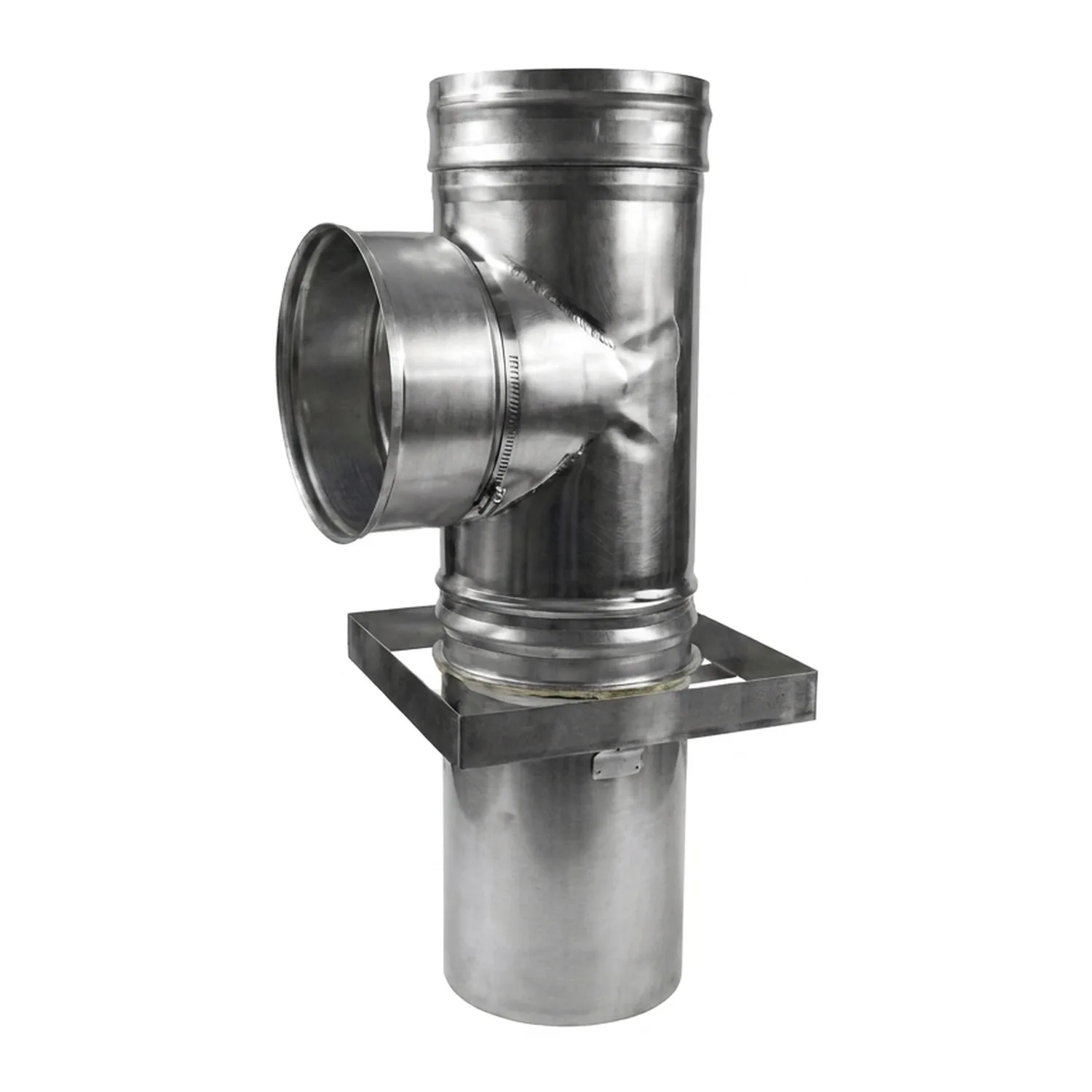 Schiedel Raccordement de conduit PPL 90° avec fourreau, déflecteur, support et manchon de dilatation pour LB90 Ø 150 mm