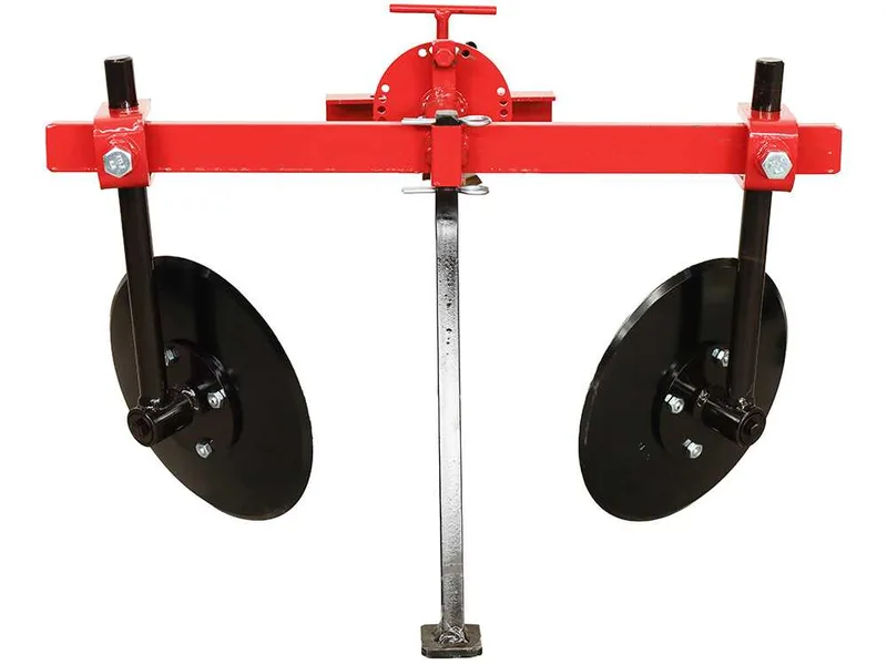 Butteur à disques AS2-5D avec attelage à deux boulons réglable et barre porte-outils - Pour motoculteurs de 6 à 10 CV