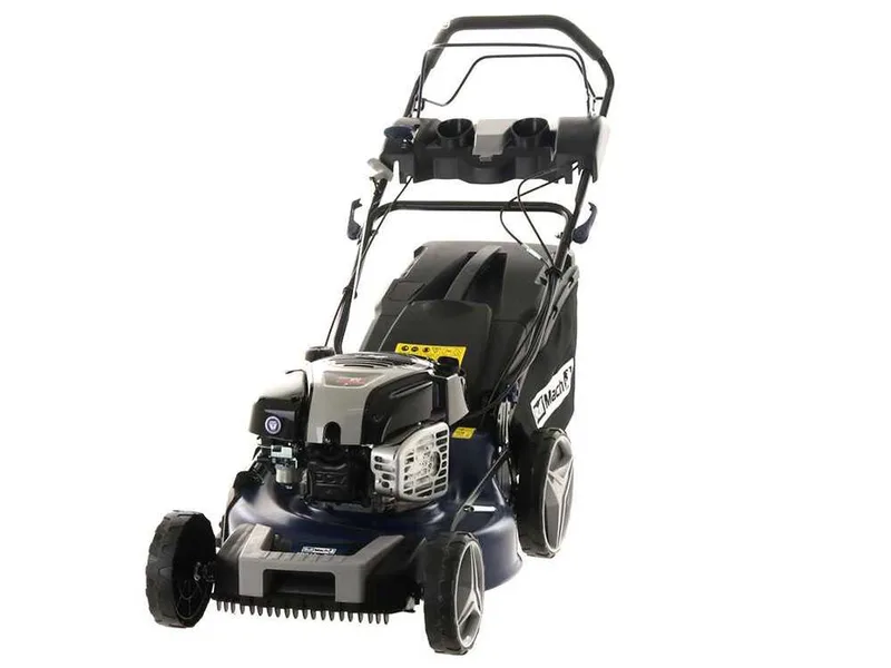 BullMach ACHILLE 51 BS - Tondeuse à gazon thermique tractée 4 en 1 - Moteur B&S750EX