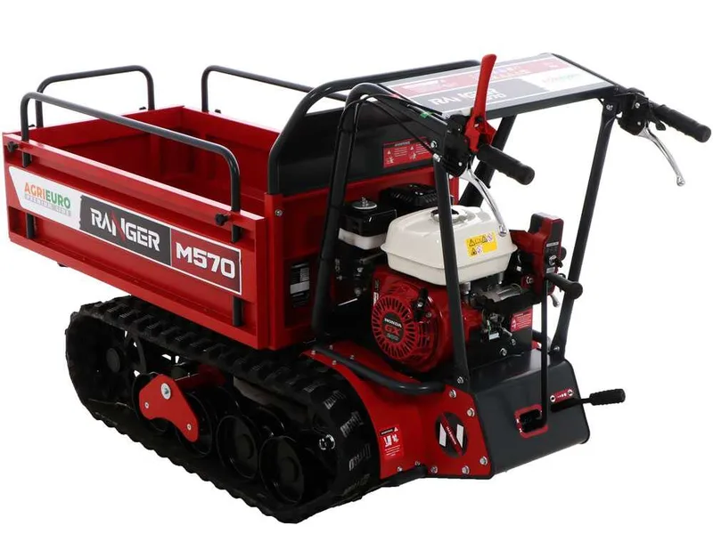 Brouette motorisée à chenilles extensible Ranger M570-E - Moteur Honda GX200 - Démarrage électrique