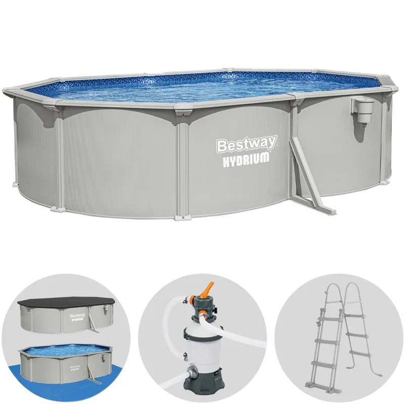 Bestway Hydrium 56586 - 500 x 360 x 120 cm - Piscine ovale