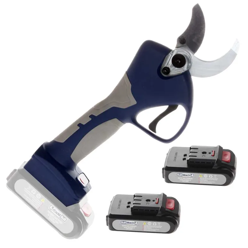 Sécateur électrique de taille BullMach ARTEMIS 40 - Avec 2 batteries de 21V/2Ah - Diamètre de coupe 40 mm