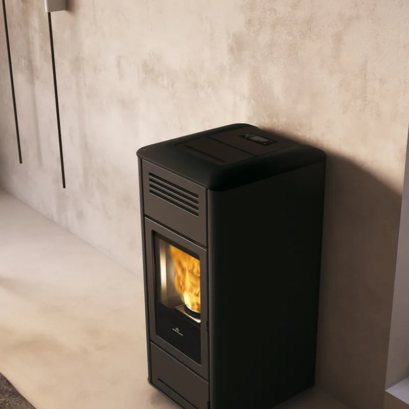 Edilkamin Milla H 12 Evo poêle à granulés hydro acier noir brillant