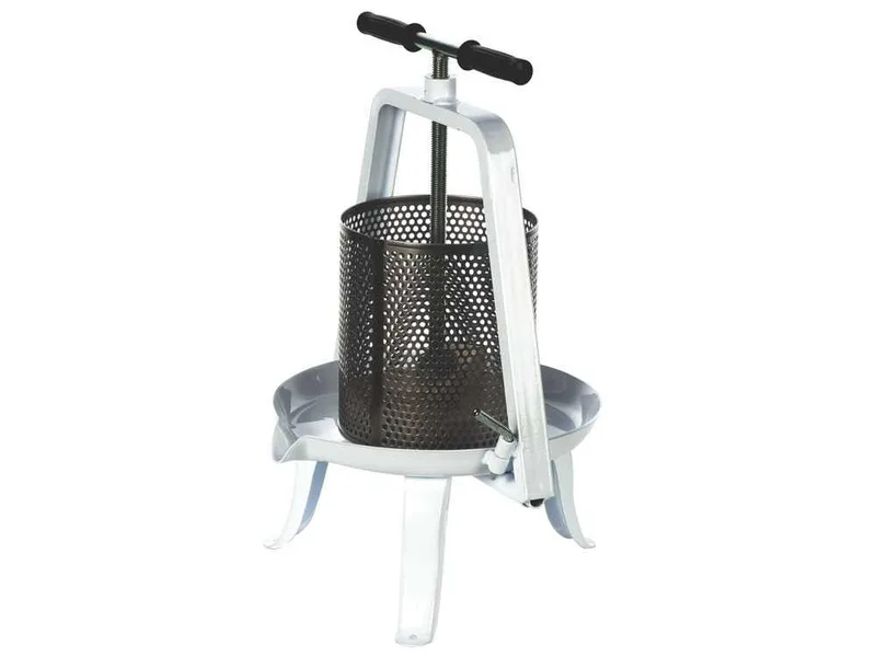Enotecnica Pillan – Pressoir à vis pour fruits et légumes 9 L – Cage en acier inoxydable