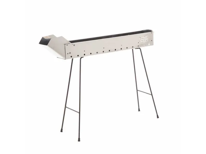 Cruccolini Inox 75 cm - Barbecue spécial pour brochettes à charbon