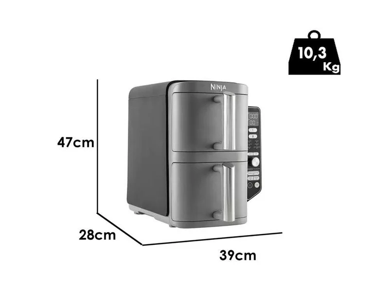 Ninja Double Stack XL SL400EU - Friteuse à air chaud - 9,5 L