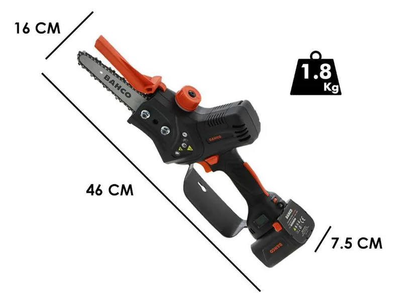 Élagueuse sur batterie Bahco BCL15IB - 21.6V 4.2 Ah