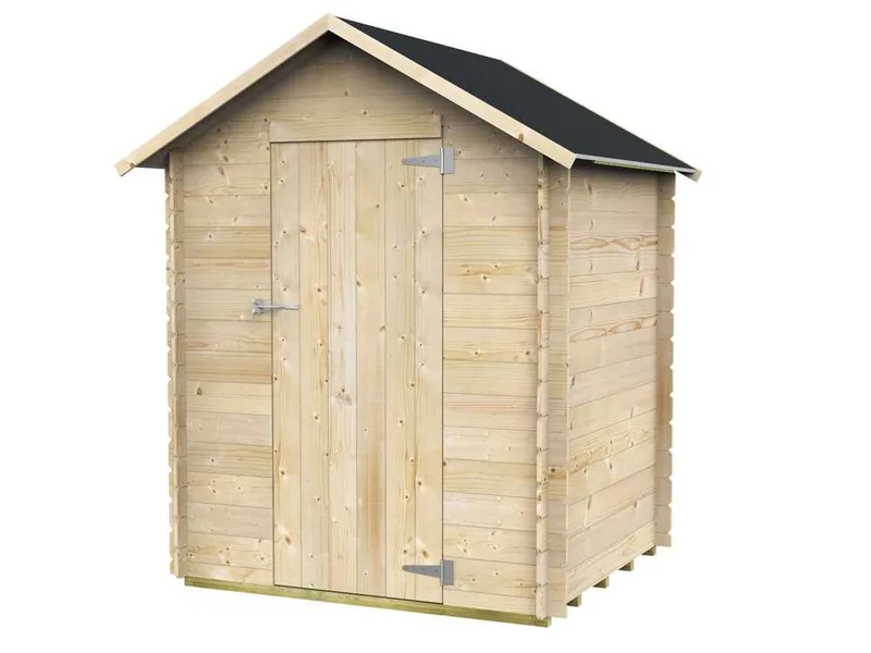 Alce Marcella 146x130 - Abri de jardin en bois - Avec toit à deux versants - 146x130x185 cm