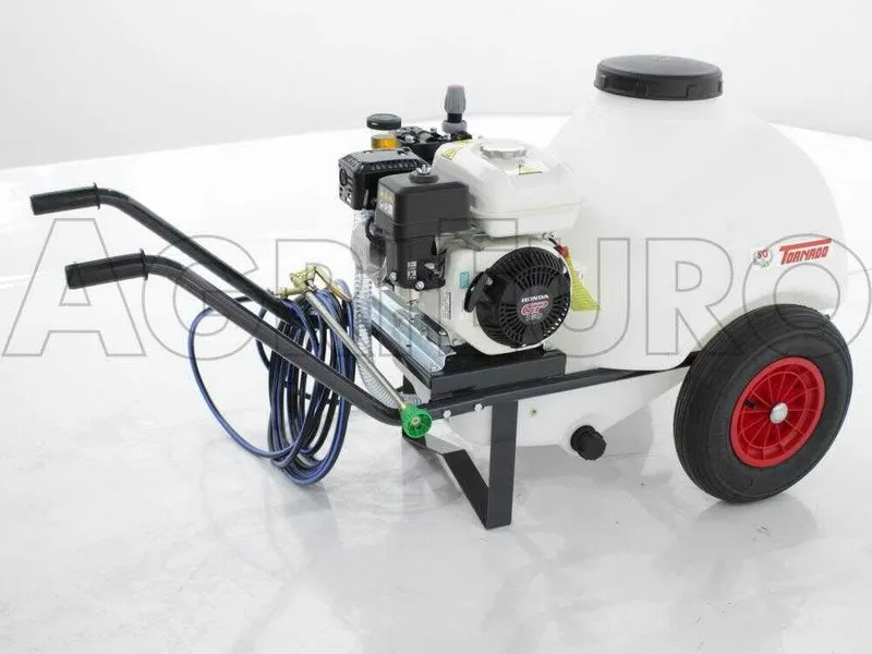 Groupe motopompe de pulvérisation Comet APS 41 - Honda GP 160 et chariot avec cuve 120 l