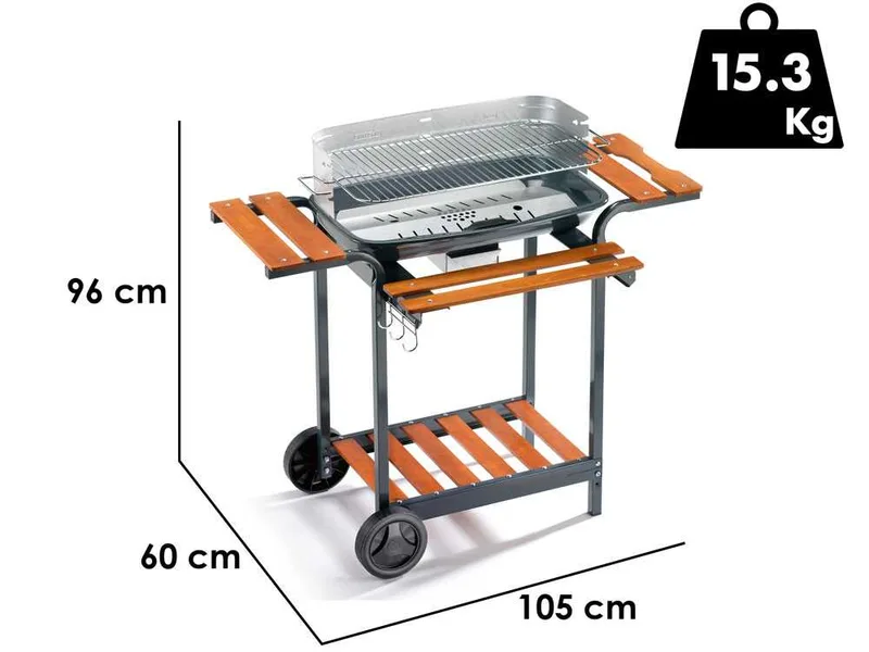 Ompagrill 60-40/ALC - Barbecue à charbon
