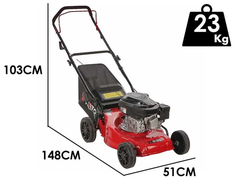 Rato Multipower RMP41Q-V125 - Tondeuse à gazon thermique - Moteur Rato de 127 cm³