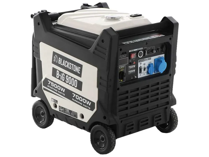 BlackStone B-iG 9000 - Groupe électrogène inverter insonorisé sur chariot 7.5 kW - Continu 7 kW Monophasé
