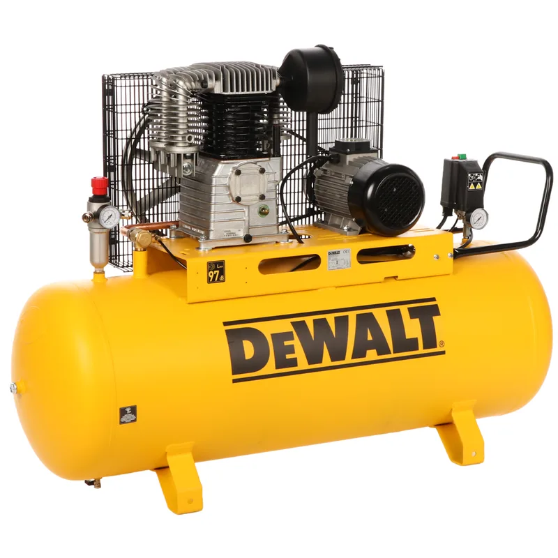 DEWALT DXCMB4T200HCE - Compresseur d'air électrique triphasé par courroie - Moteur 4 CV – 200 L