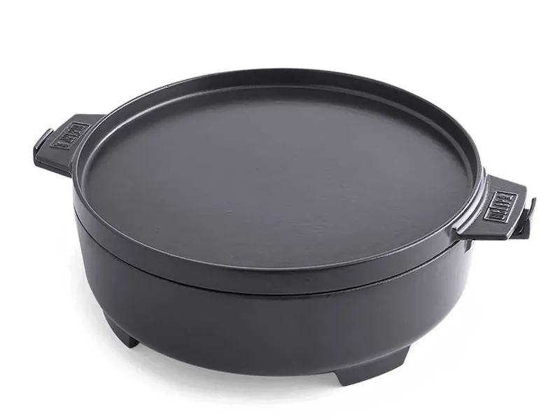 Cocotte en fonte 2 en 1 Weber