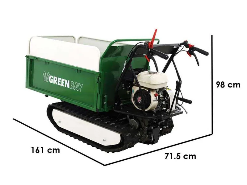 Brouette à moteur GreenBay expander 500 honda GP160 - Caisson extensible - Charge 500 kg
