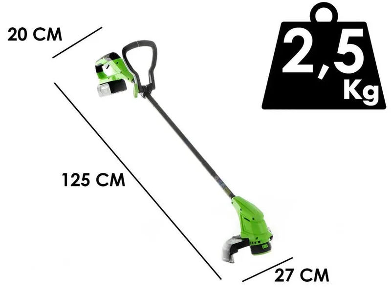 Greenworks G24ST25 - Coupe-bordure à batterie - 24 V 10 Ah
