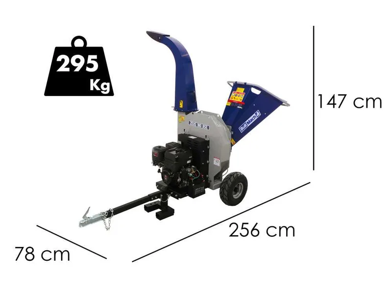 BullMach ZEUS 180 BSE - Broyeur thermique remorquable - Briggs & Stratton 420cm3 avec démarrage électrique